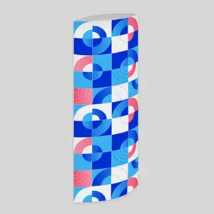 Totem carton elliptique